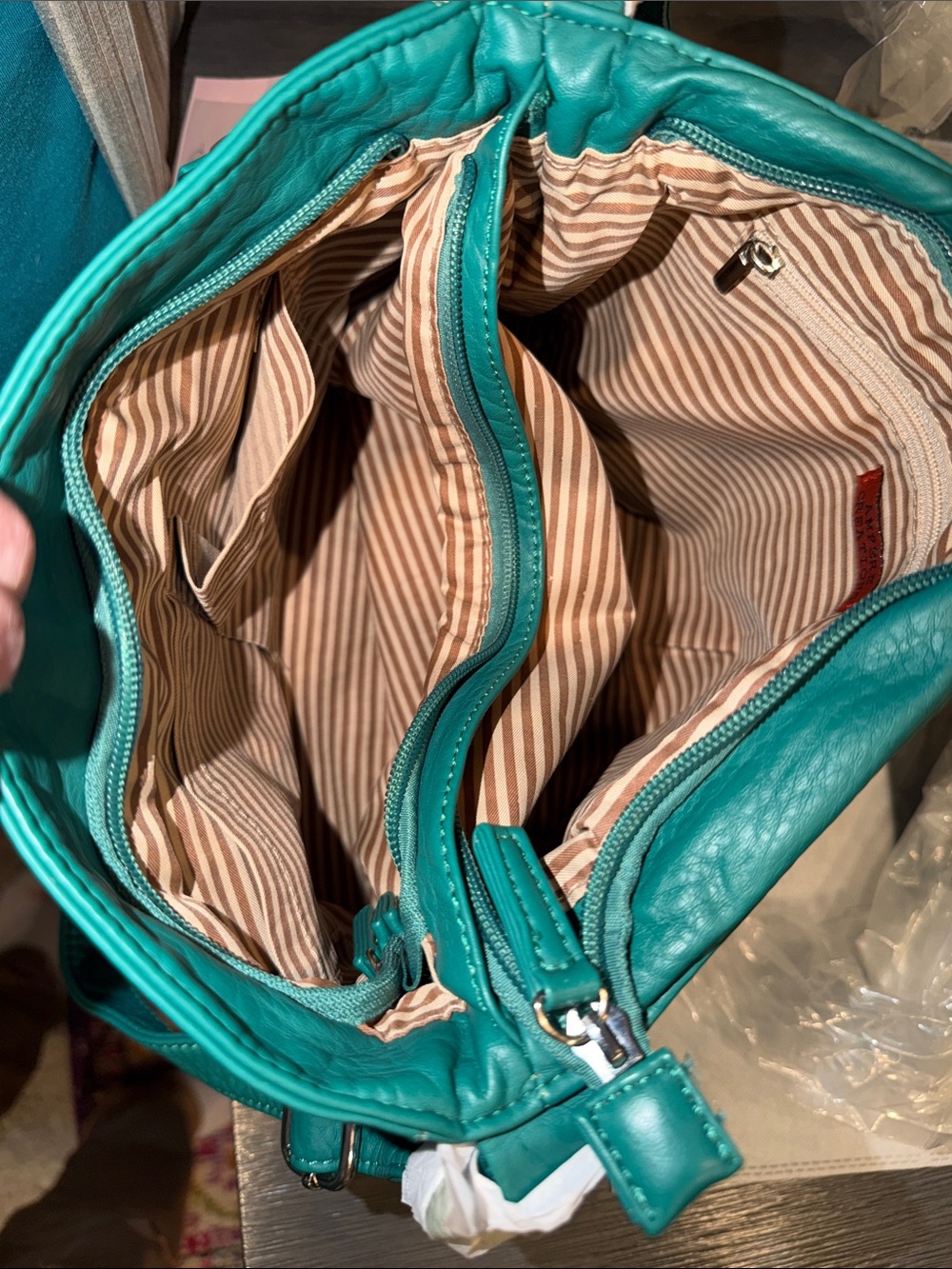 Teal Shoulder Bag - Stylish Women’s Crossbody - Picture 4 of 5
